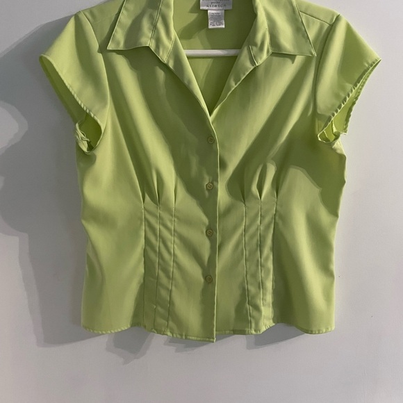 Worthington Separates Lime Blouse and Lime and Pink Floral Skirt - Picture 6 of 8